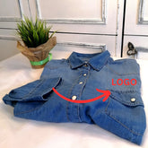 Men's Denim Shirts With Logo